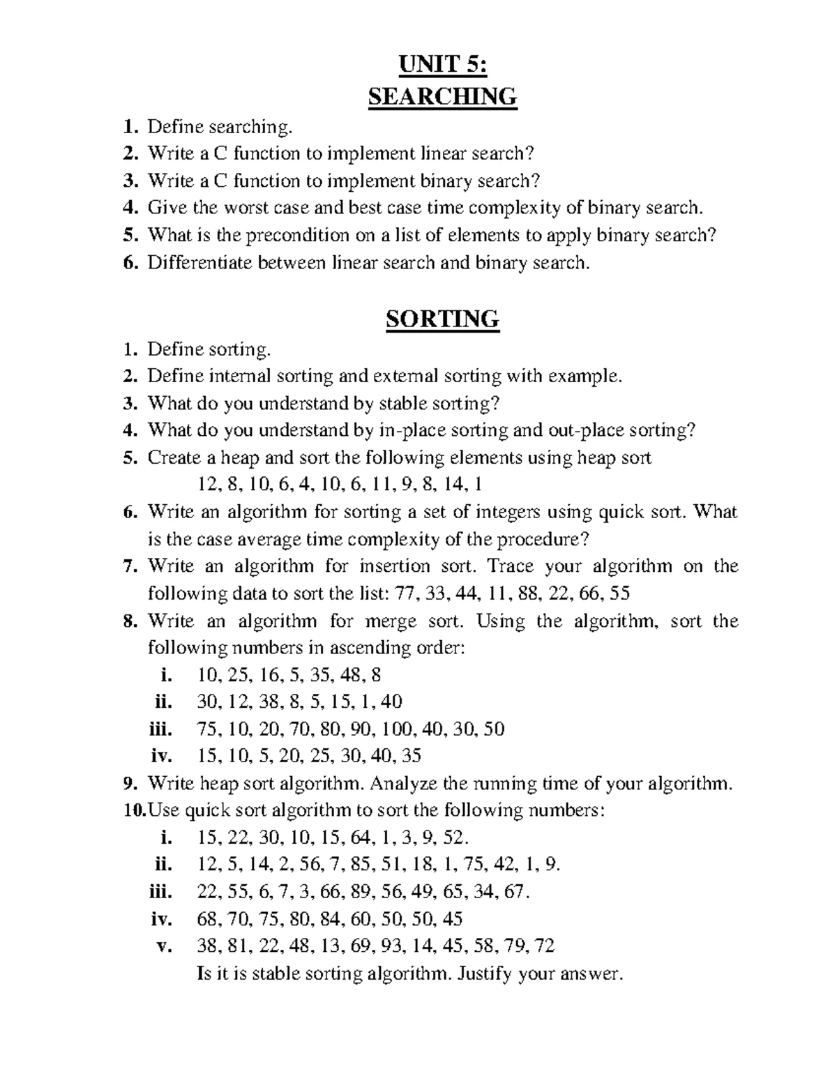 Data Structures Questions UNIT IV - UNIT 4: GRAPH Obtain minimum cost ...