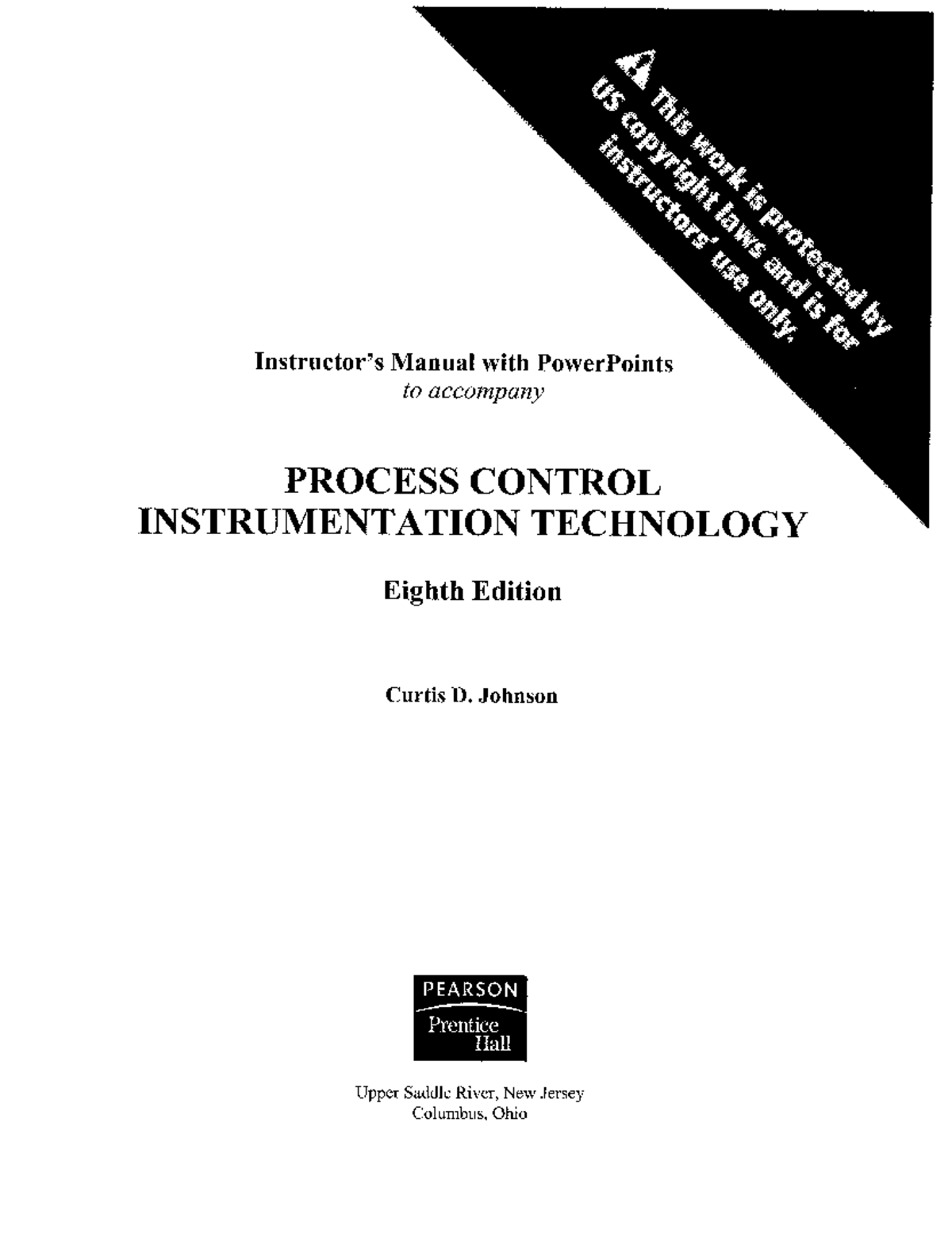 Process Control Instrumentation Technology Solutions Manual PDF - Studocu