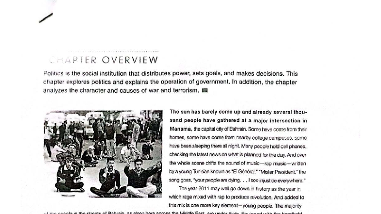 Politics and Government: Chapter Overview on Power and Authority - Studocu