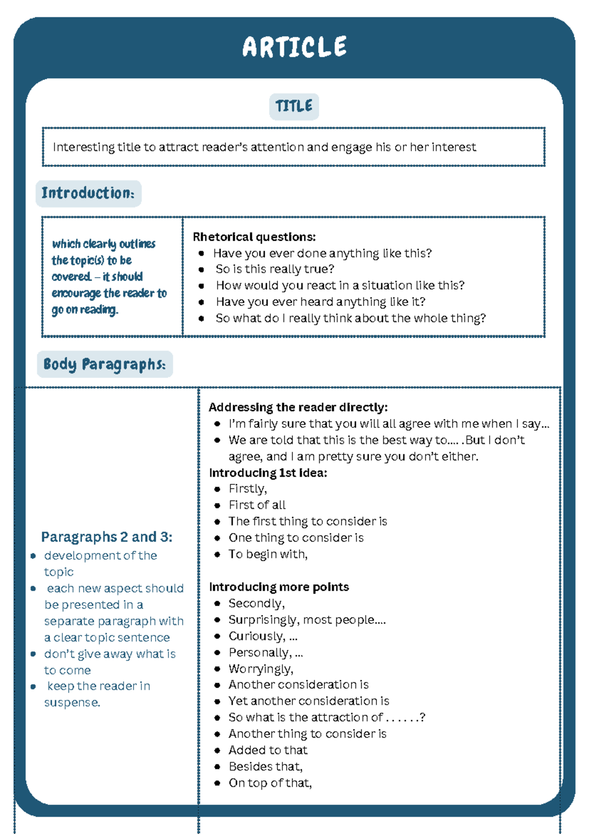 eng-101-how-to-write-an-engaging-article-tips-techniques-studocu