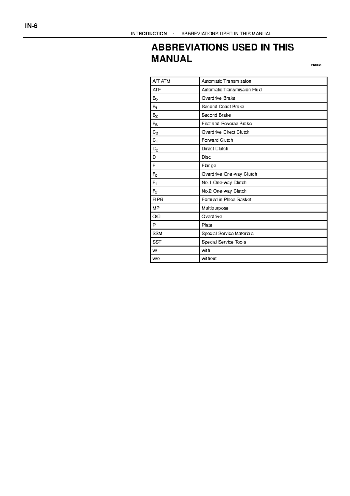 A-340F, A-343F - Toyota Automatic Transmission Repair Manual - Document Preview