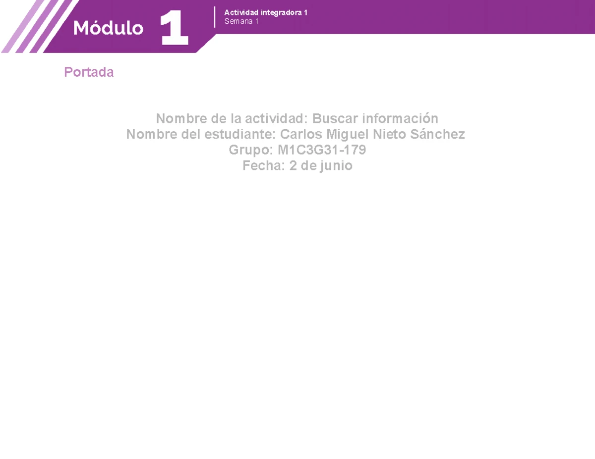 actividad 1 modulo 8 prepa en linea SEP - Actividad Integradora 1: Ser