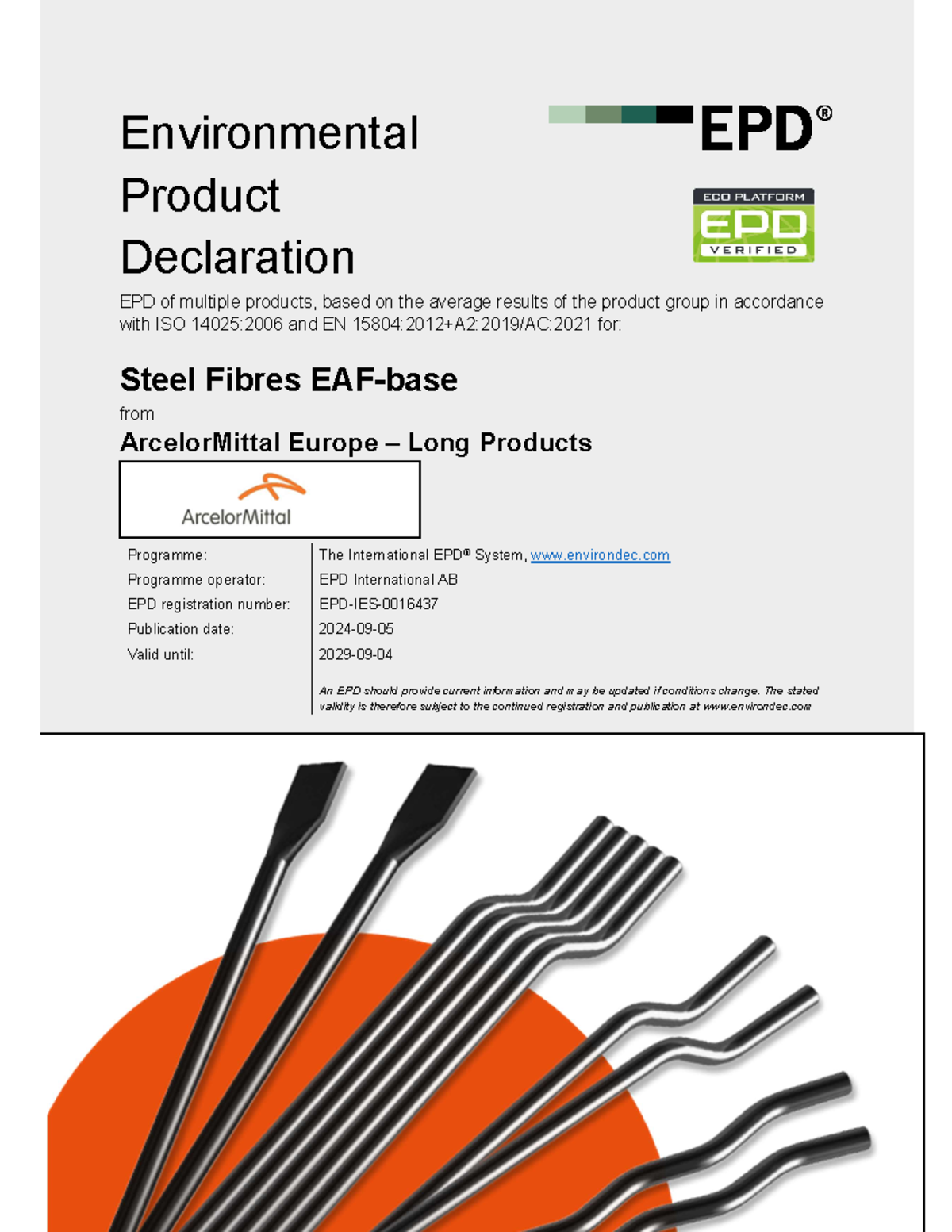 Data - Ciclo de vida - Environmental Product Declaration EPD of ...