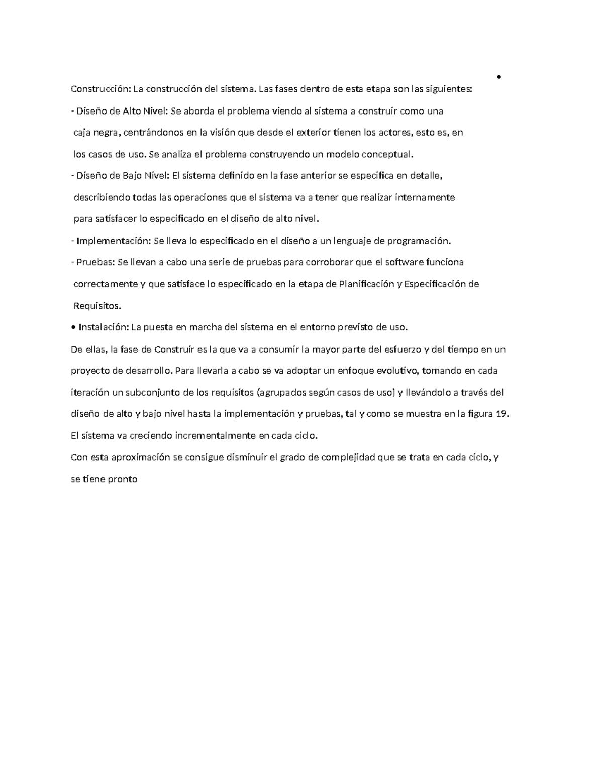 Desa5 - sadasf - • Construcción: La construcción del sistema. Las fases ...