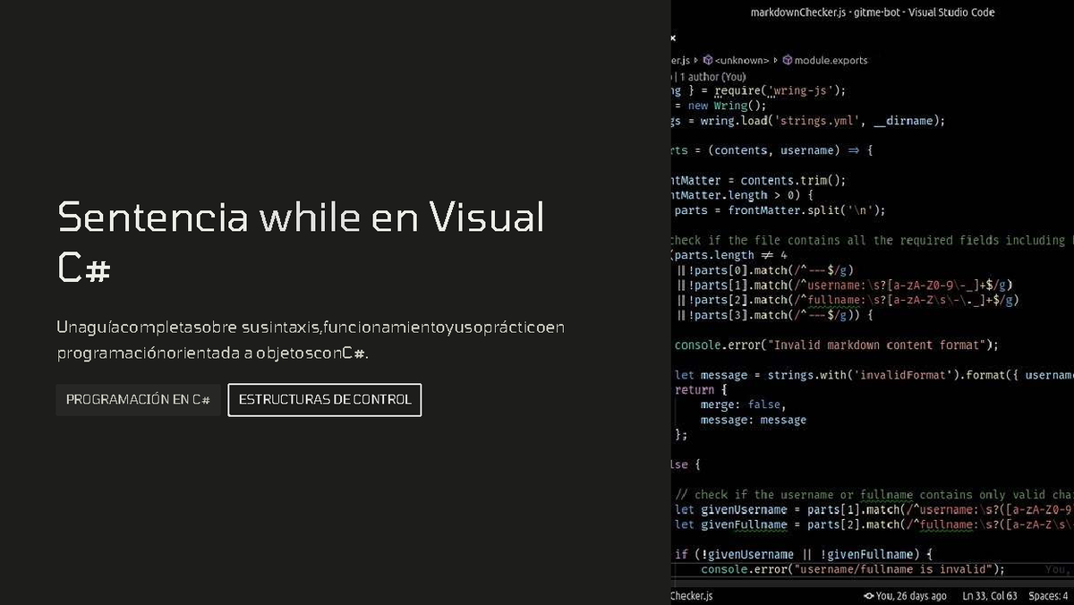 Sentencia While en Programación: Sintaxis y Uso Práctico - Studocu