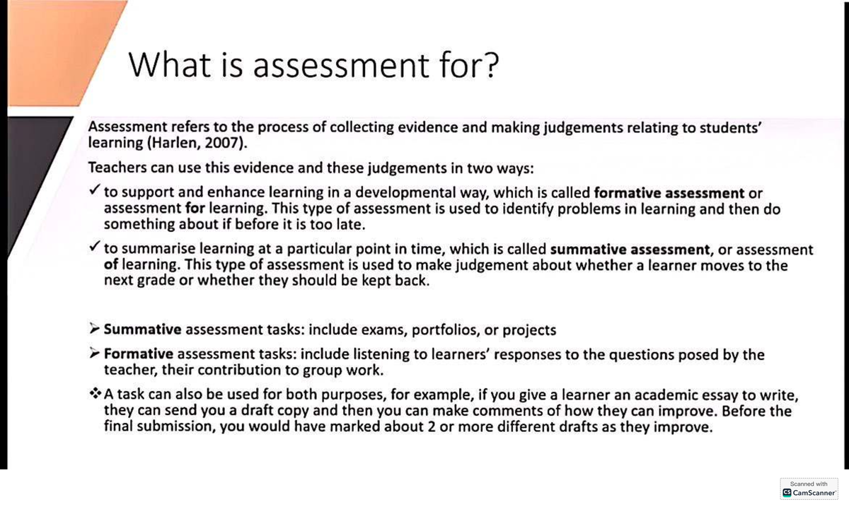 EDES613 Lecture 7(a): Understanding Assessment Types and Importance ...