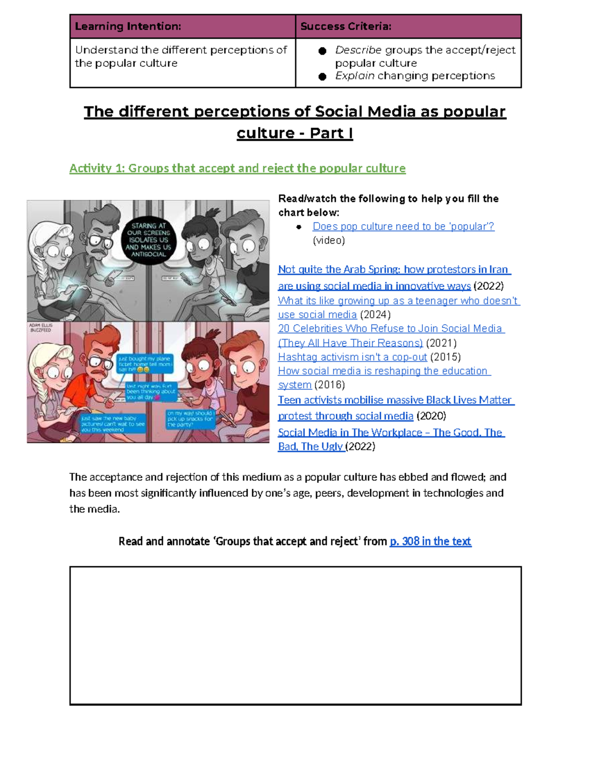 Changing Perceptions of Social Media: Acceptance & Rejection Insights ...