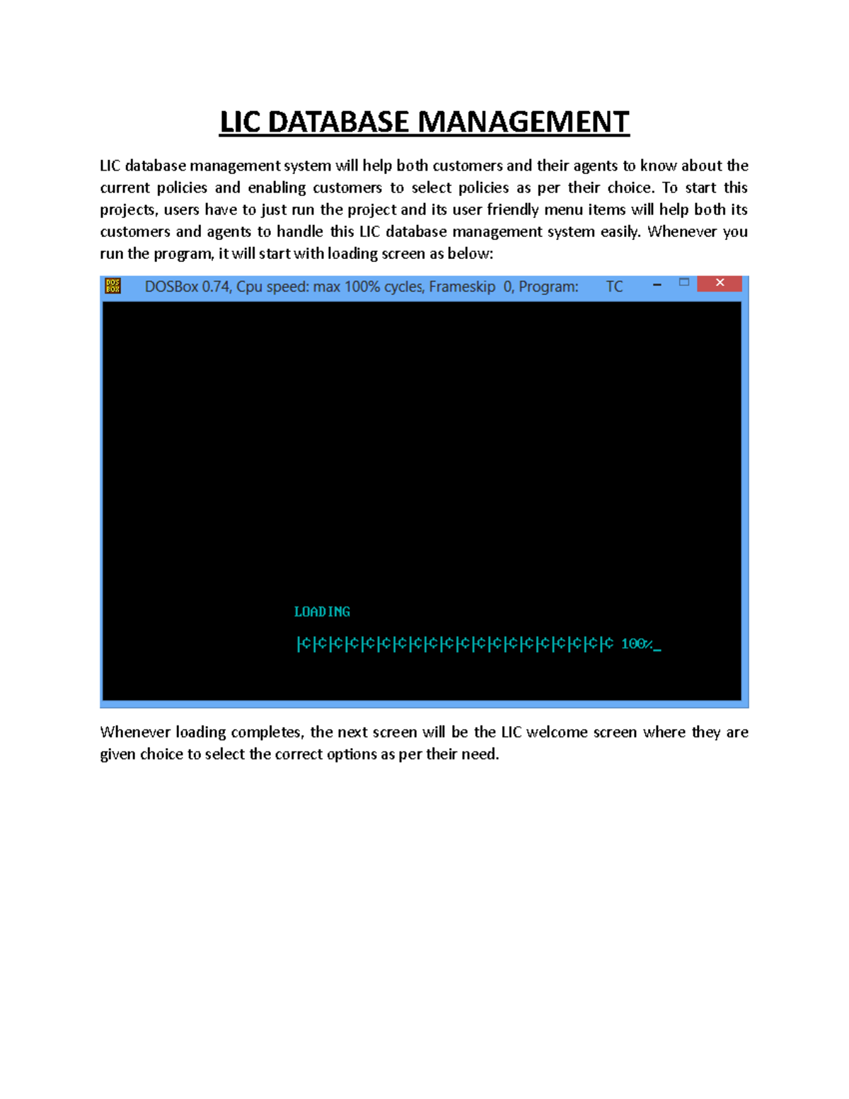 LIC Database System Management Overview and Proposed Enhancements - Studocu