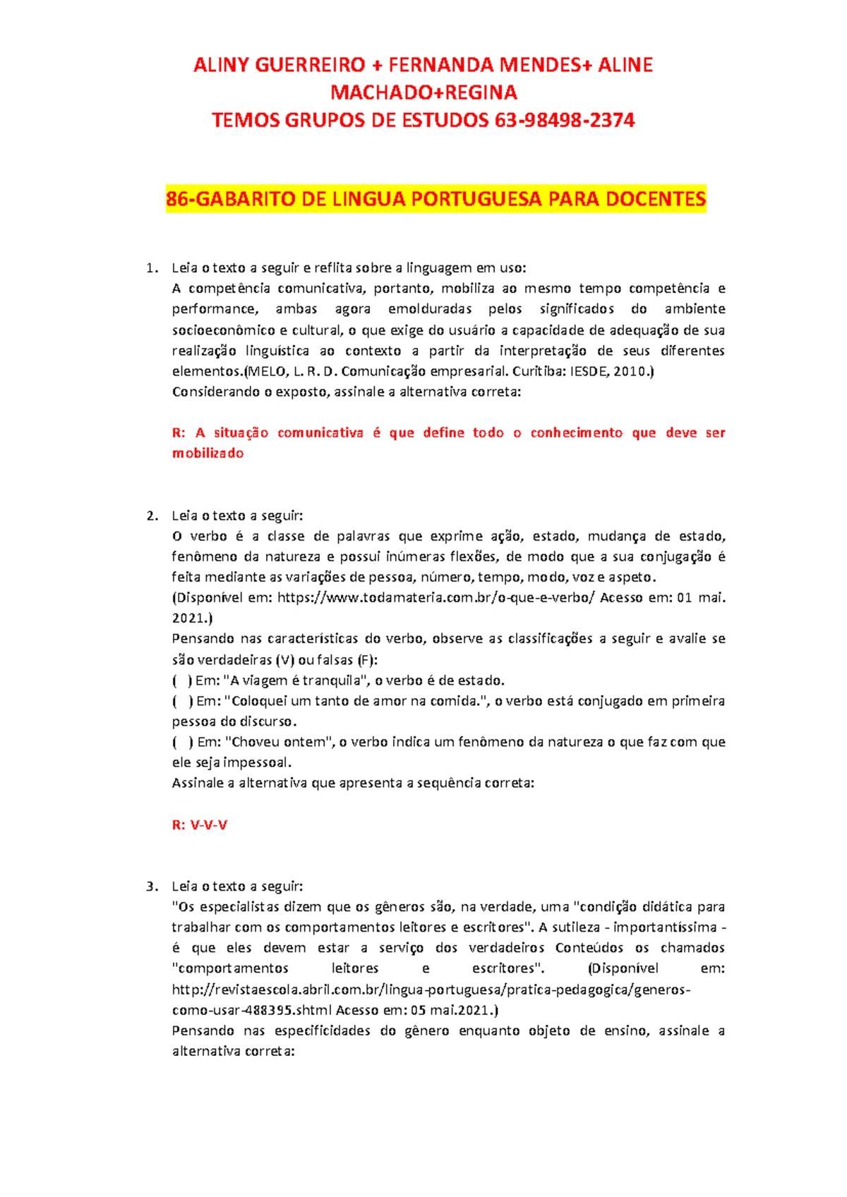 Av1 de Língua Portuguesa para Docentes: Figuras de Linguagem e Regência ...