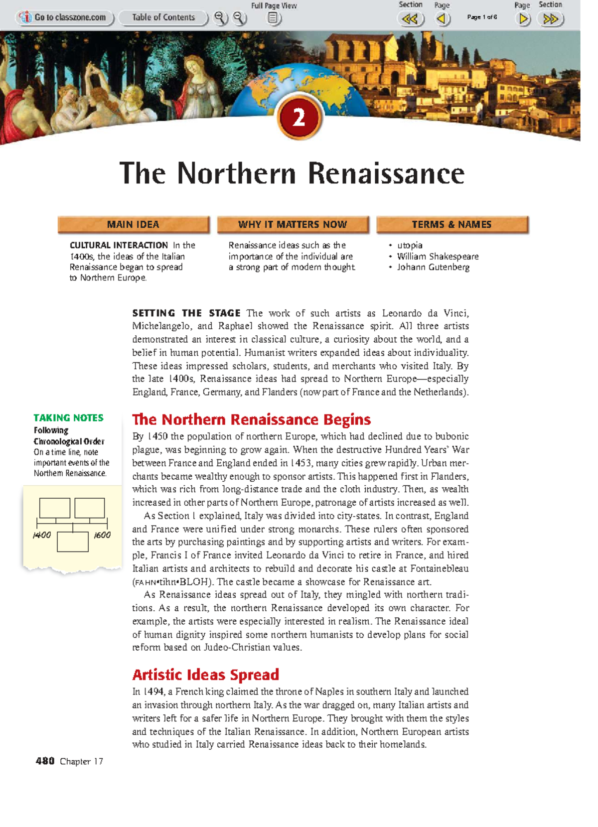 17.2 The Northern Renaissance: Cultural Interaction & Artistic Growth ...