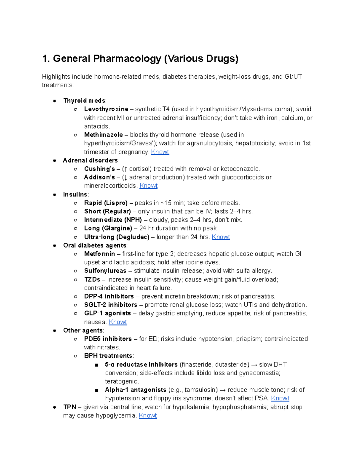 Pharm 101: General Pharmacology Study Guide Highlights and Key Points ...