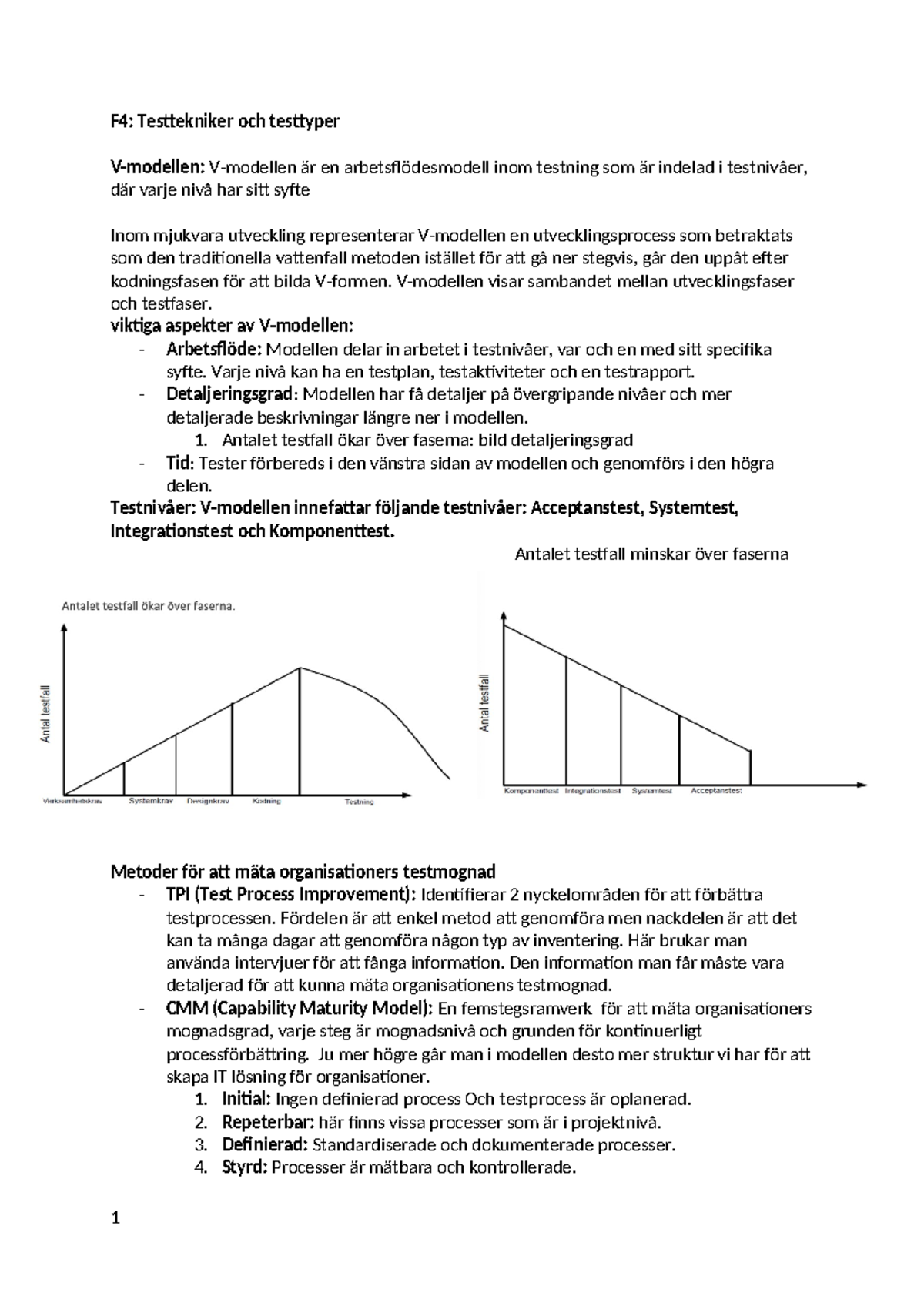F4- Testtekniker och testtyper - F4: Testtekniker och testtyper V ...