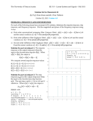 Homework 1 - HW 1 of EE313 Signals and Systems - Deprecated API usage ...