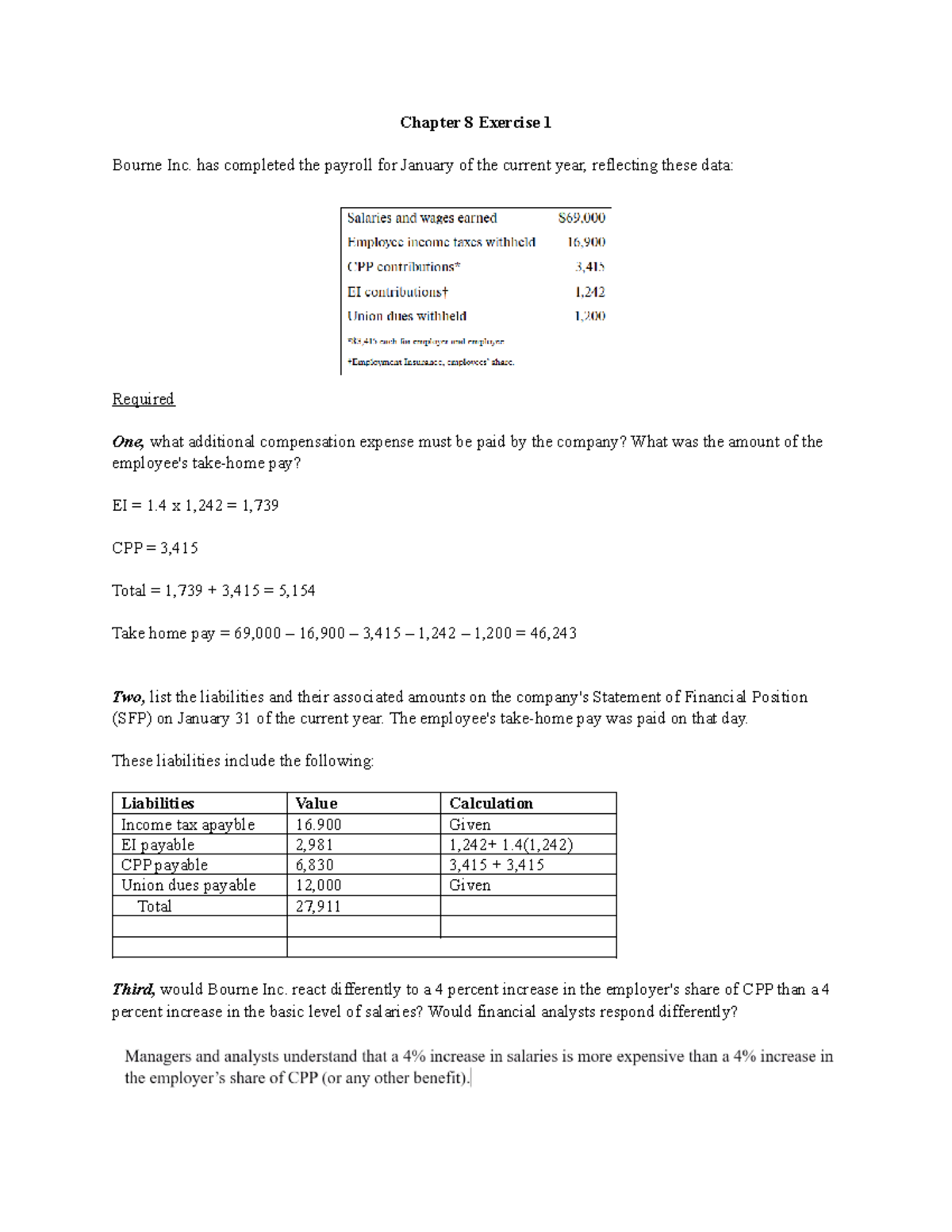 Ch 8 Ex1 - an example for chapter 8 material - Chapter 8 Exercise 1 ...