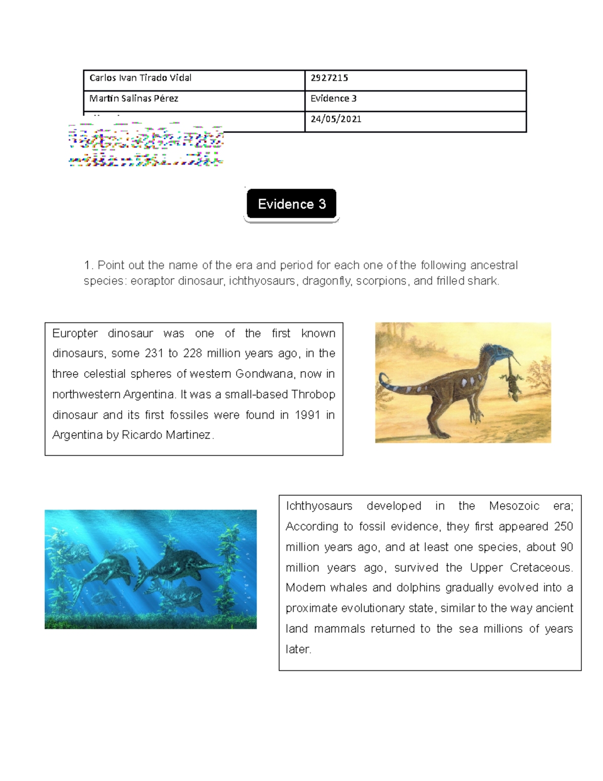 Evidence 3: Extinction Impacts and Preservation Strategies in Life ...