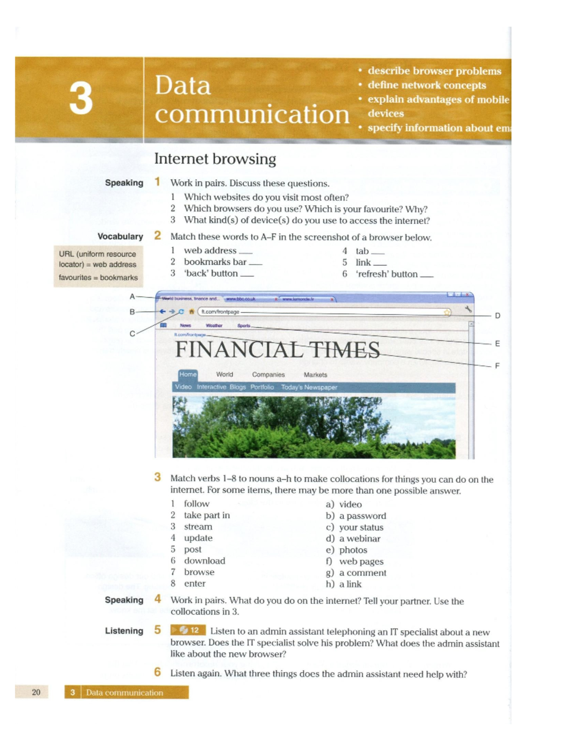 Unit 3 - Data Communication: Internet Browsing & Mobile Devices - Studocu