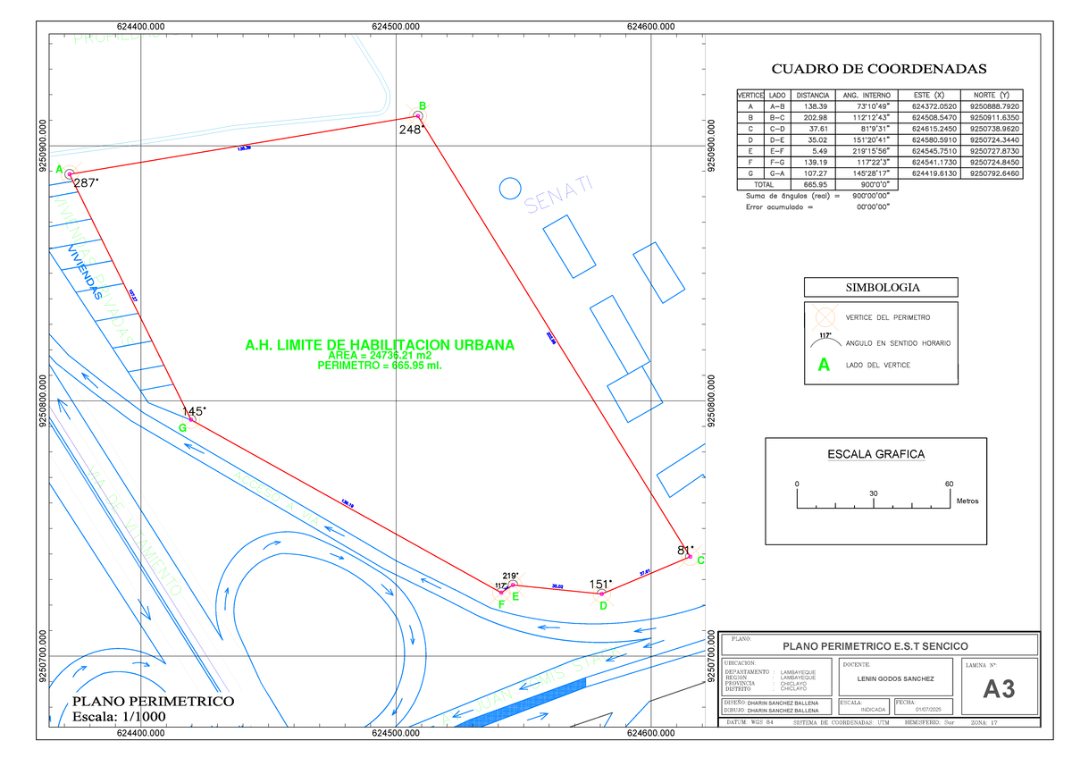 Plano Perimetrico - Sencico Chiclyo -Presentación 1 - Document Preview
