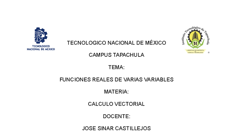 Unidad 4: Funciones Reales de Varias Variables - Cálculo Vectorial - Document Preview