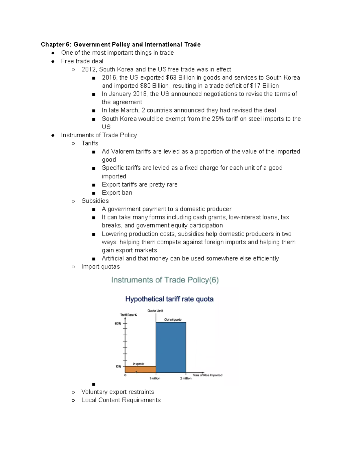 International Business Chapter 6 Notes - Chapter 6: Government Policy ...