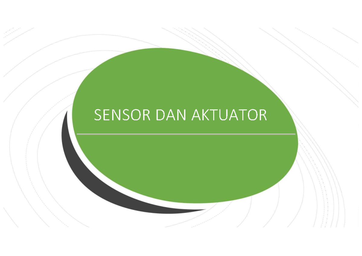 Pertemuan 2 - Sensor dan Aktuator dalam Sistem Instrumentasi (2026 ...