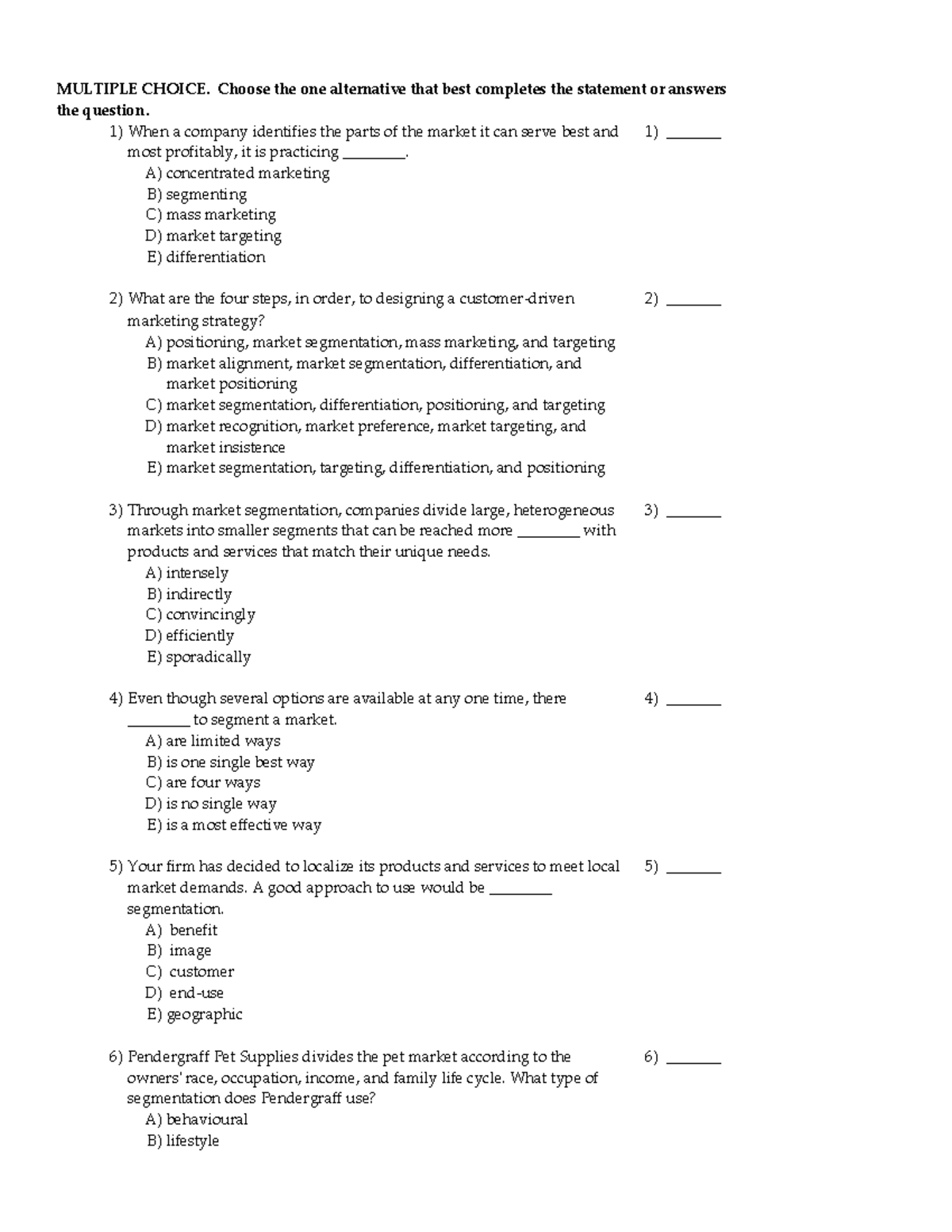 Sample/practice exam 2020, questions and answers - MULTIPLE CHOICE ...