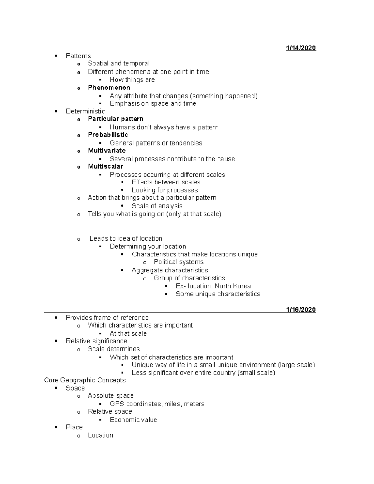 Geo142 Midterm Exam Notes: Key Concepts in Geography - Studocu