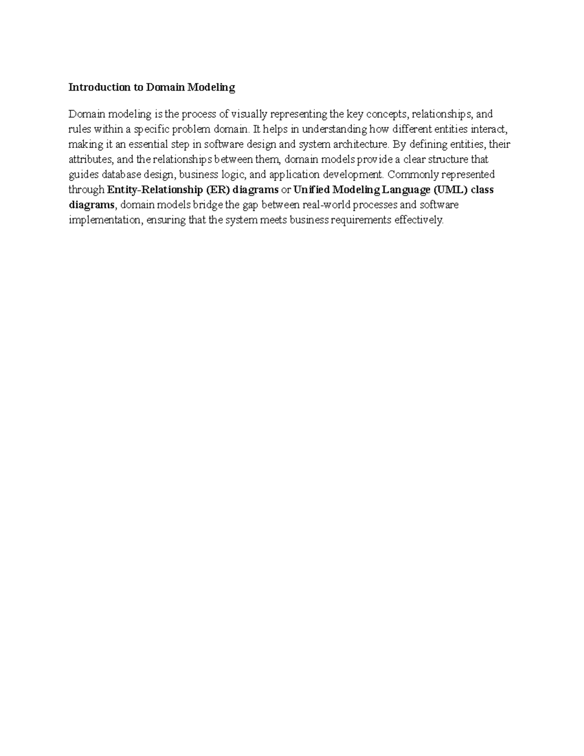 Introduction to Domain Modeling - Introduction to Domain Modeling ...