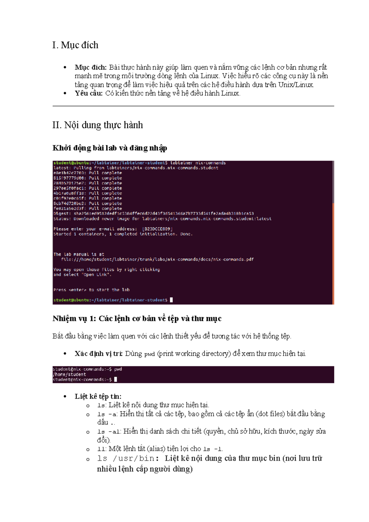 Nix Commands Practice - Nguyễn-Việt-Anh B23DCCE009 - Studocu