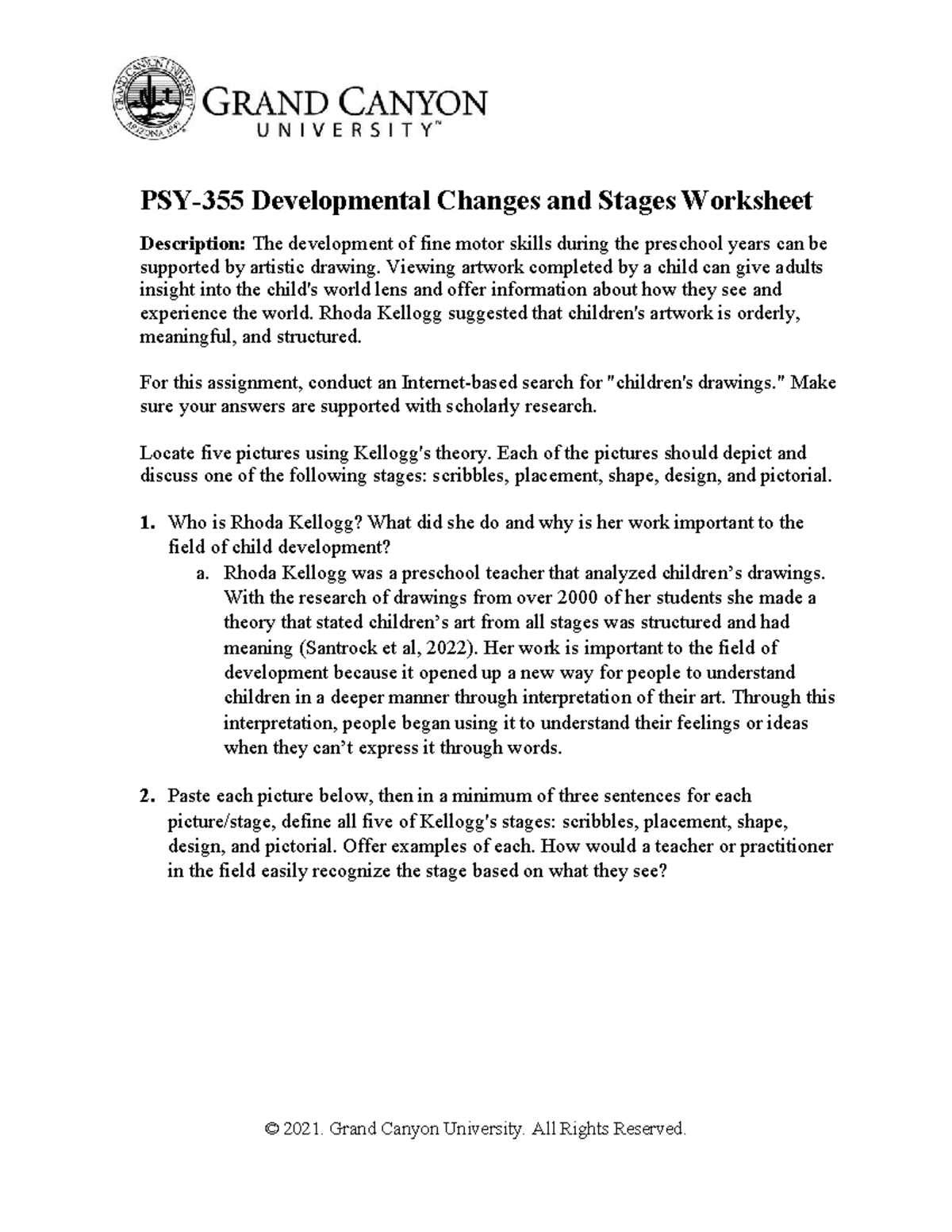PSY-355-RS-Developmental Changesand Stages Worksheet - PSY-355 ...