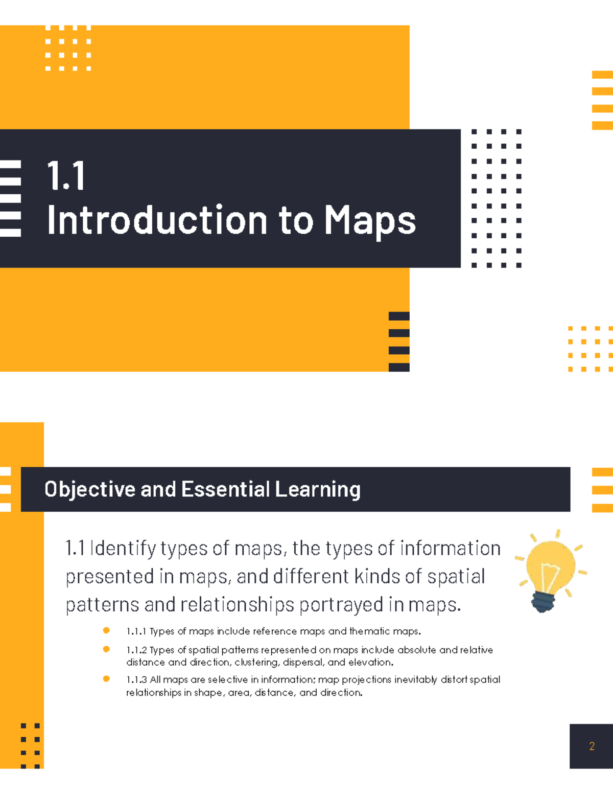 Unit 1 Notes: Introduction to Maps and Spatial Patterns (GEOG 101 ...