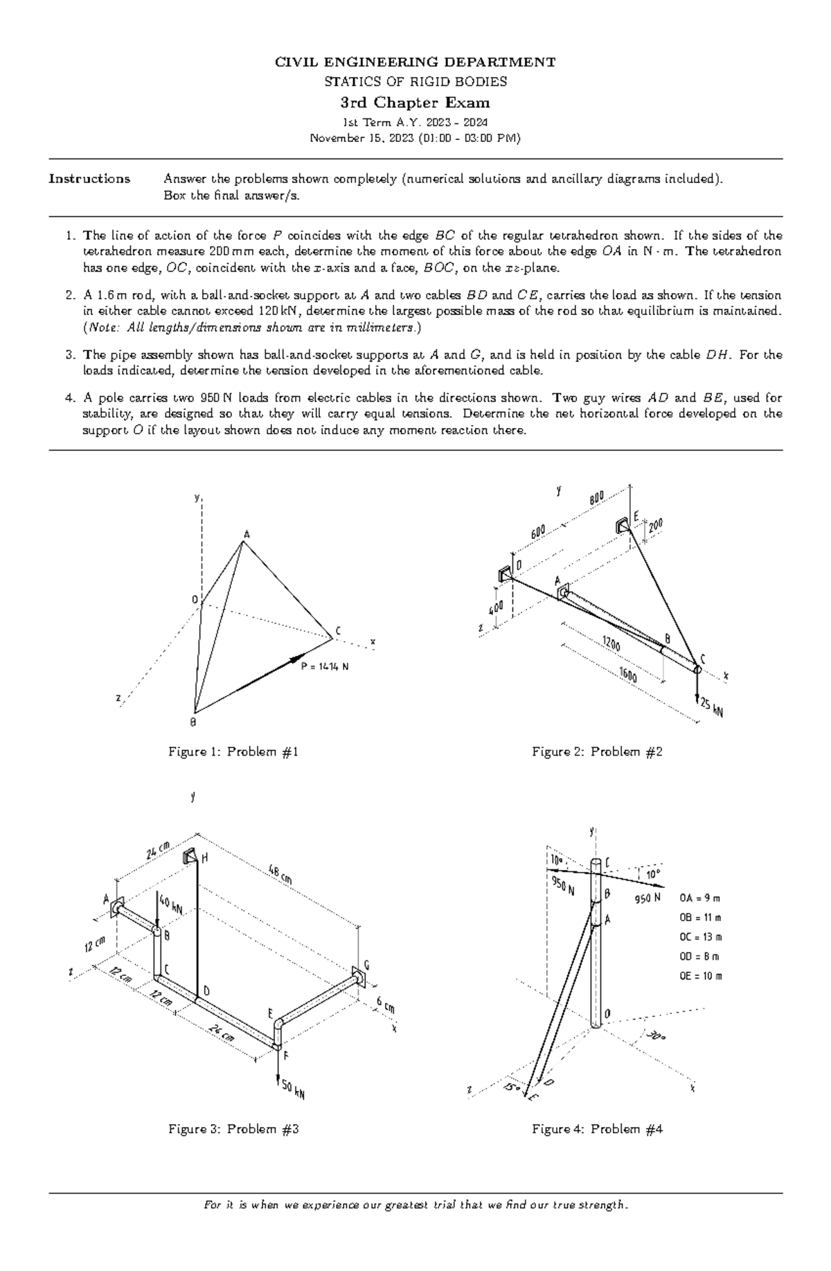 Chapter 3-23-24 - statics - CIVIL ENGINEERING DEPARTMENT STATICS OF ...