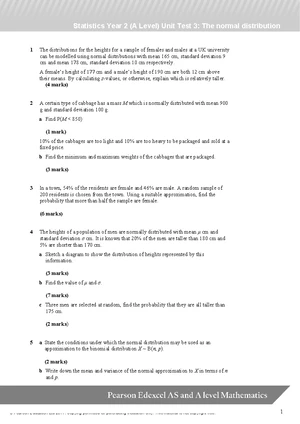 Normal Distribution Concepts in Stats 101: Exam Prep & Practice - Studocu
