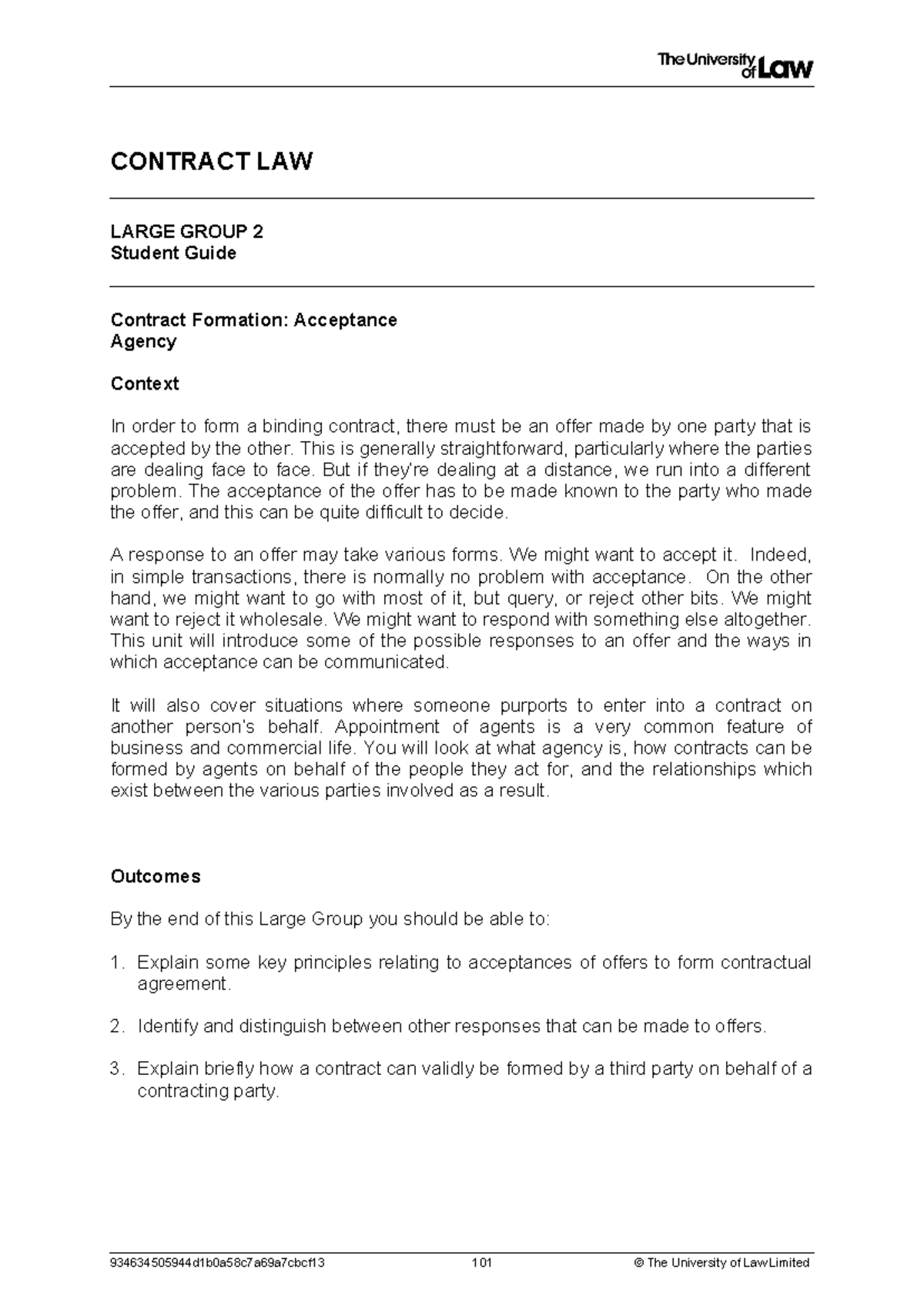 2324 cont lg02 ce01 student guide - CONTRACT LAW LARGE GROUP 2 Student ...
