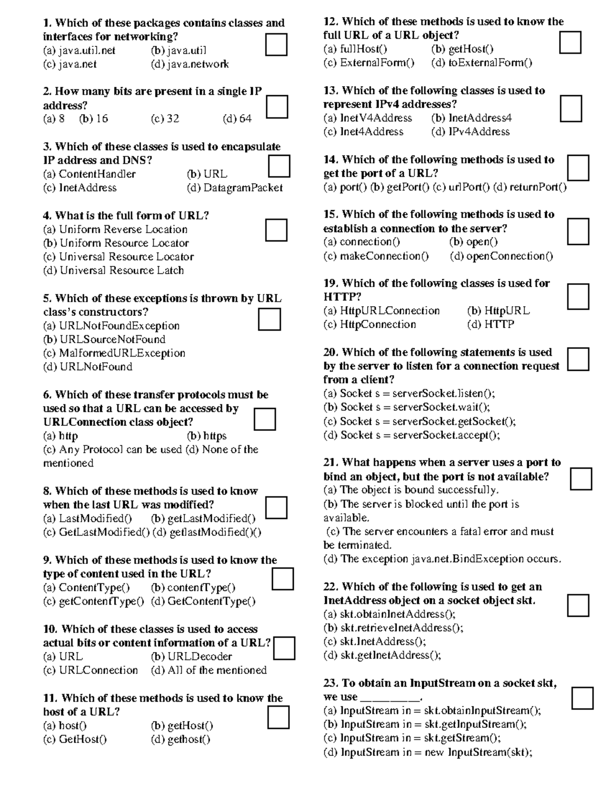 Unit 4 Networking: Key Concepts and Exam Questions Overview - Studocu