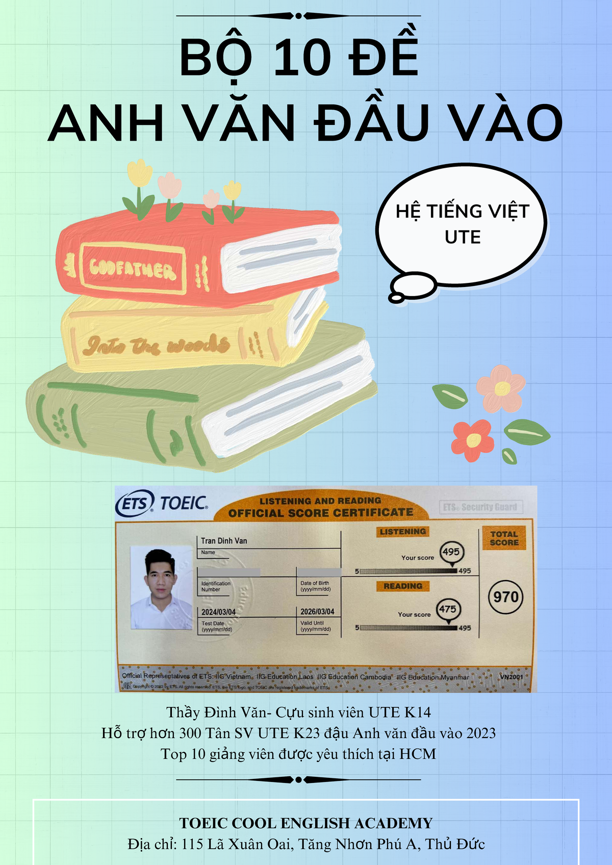 Trọn Bộ Đề Thi AVDV UTE K24 - Đề Thi Anh Văn Đầu Vào 2024 - Studocu
