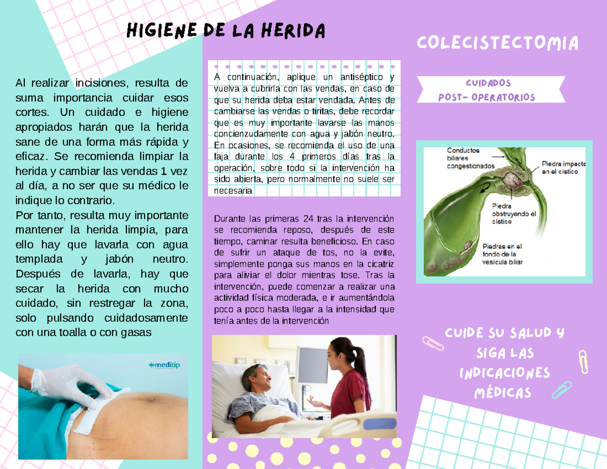 Cuidados De Enfermeria Postoperatorios En Colecistectomia Laparoscopica