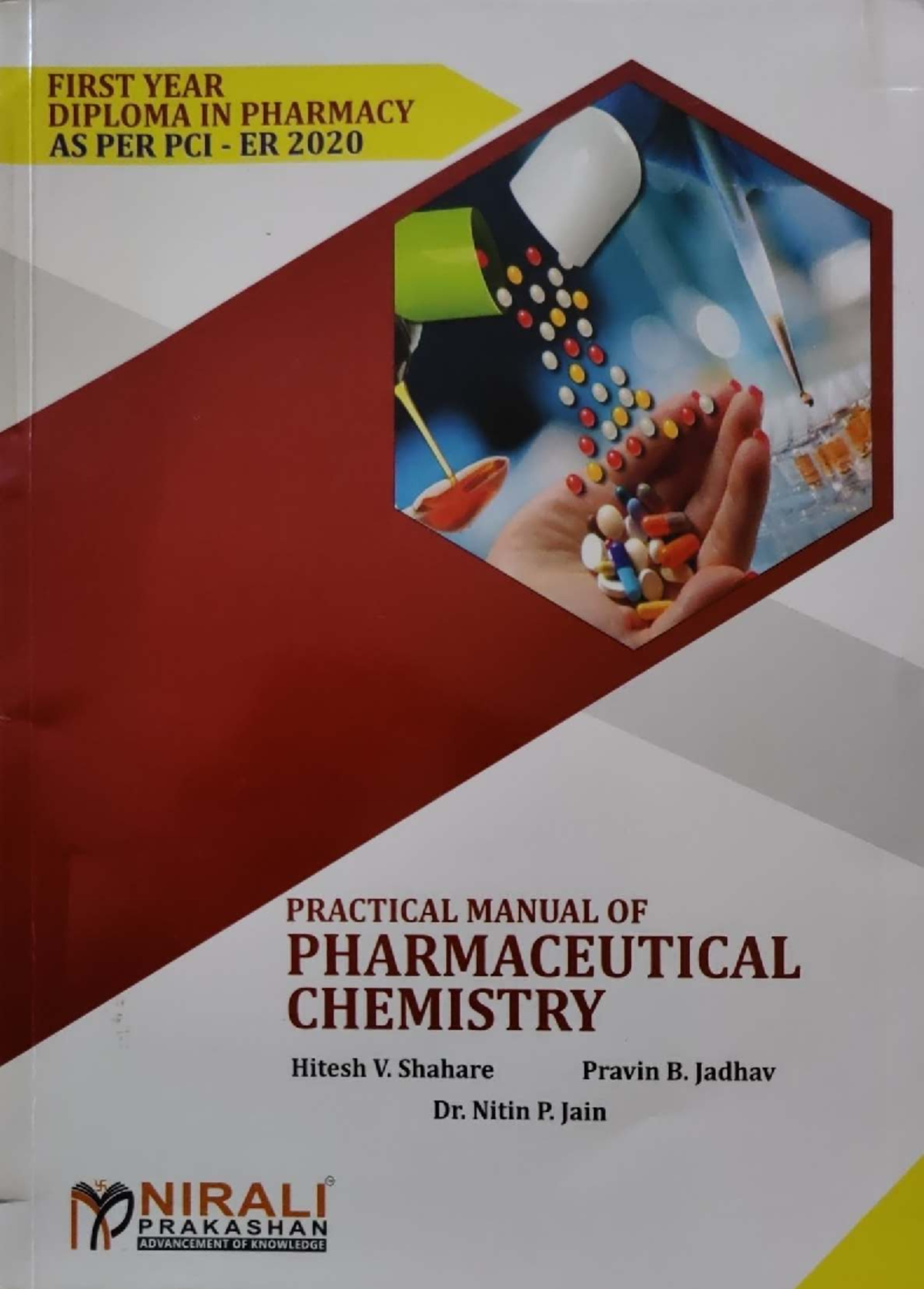 Pharmacy Diploma Practical Manual: Pharmaceutical Chemistry (PCI ER ...