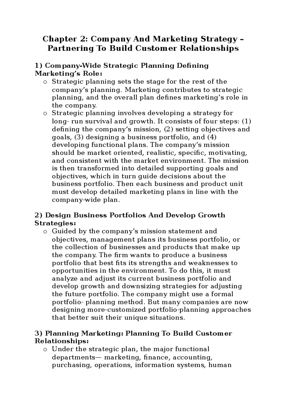 Chapter 2 Company & Marketing Strategy - Marketing Principles 17th Ed ...