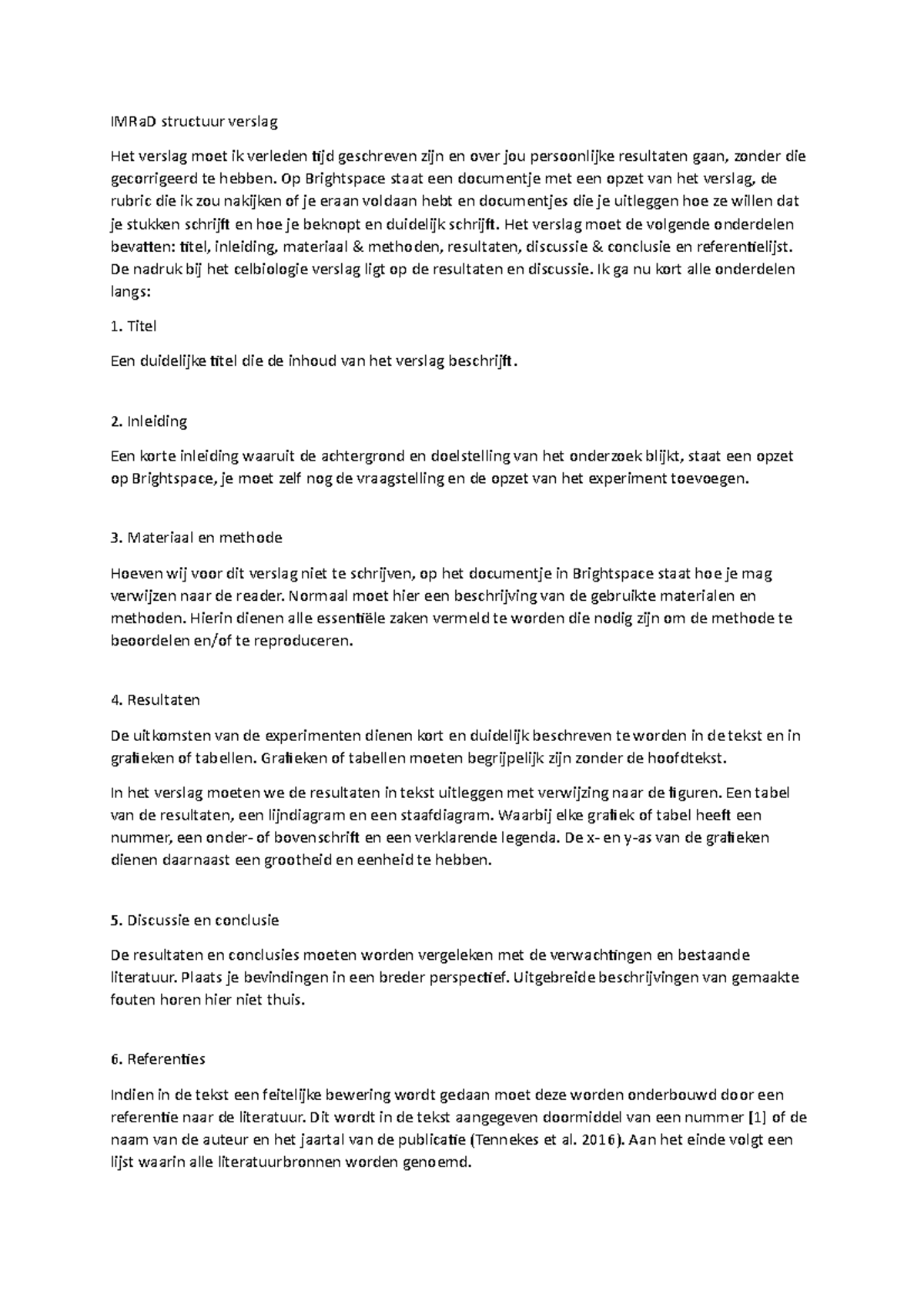IMRaD Structuur Verslag: Richtlijnen en Vereisten - Studeersnel