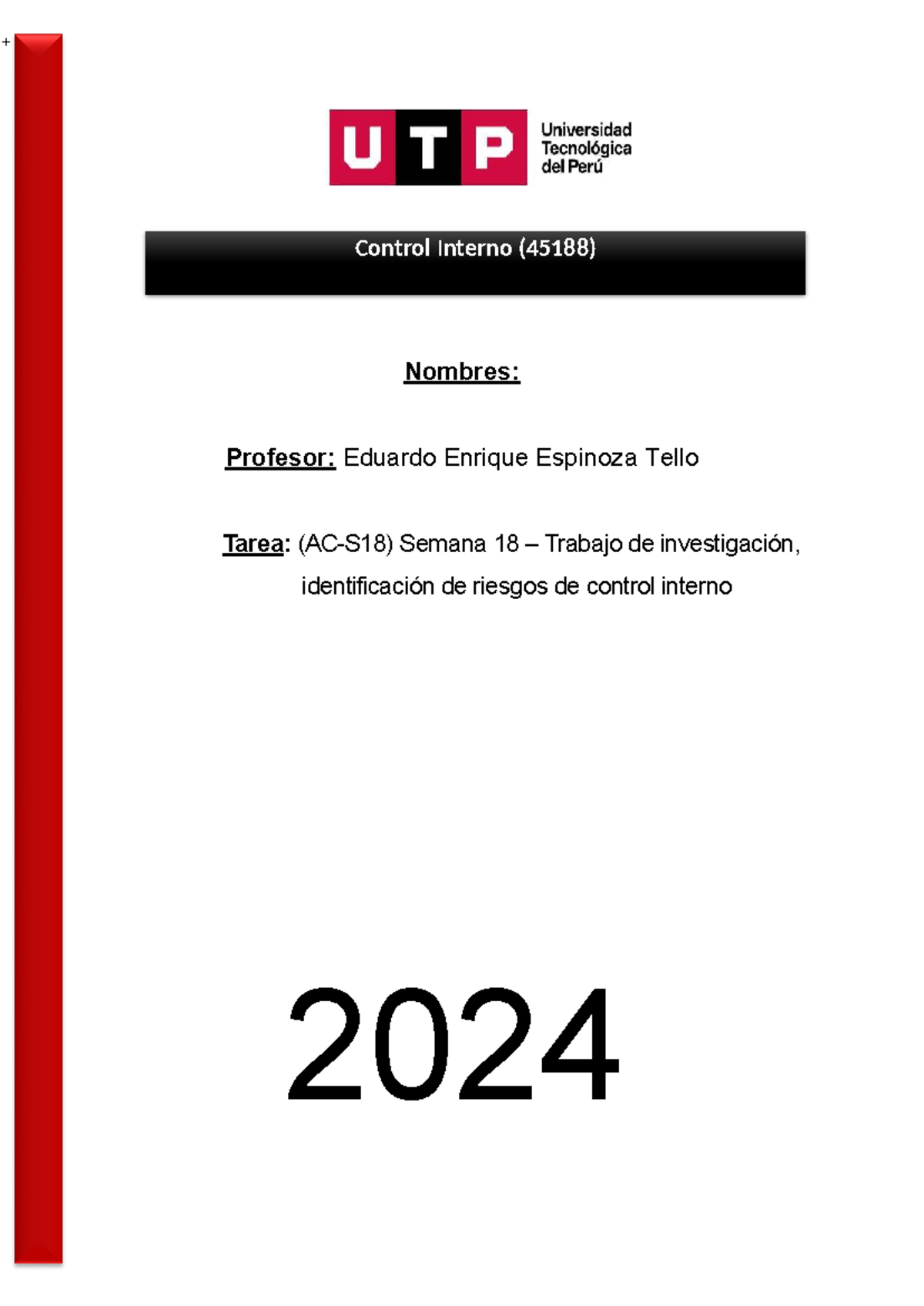 Control Interno (45188) - Informe de Auditoría y Riesgos Semana 18 ...