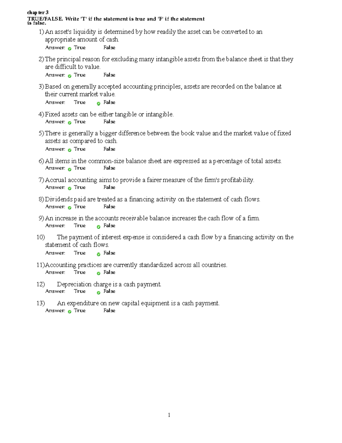 Finance Study Sheet for CH03: Midterm & Final Exam Review - Studocu