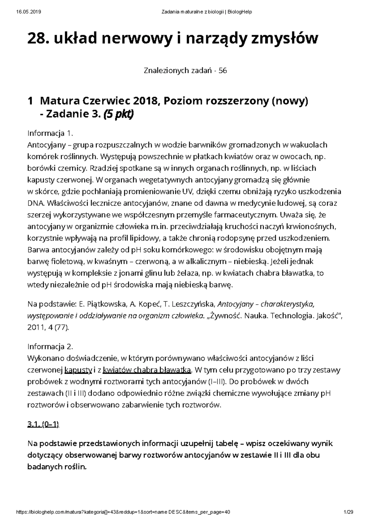 Karta pracy - Ośrodkowy układ nerwowy II C i II E - Studocu