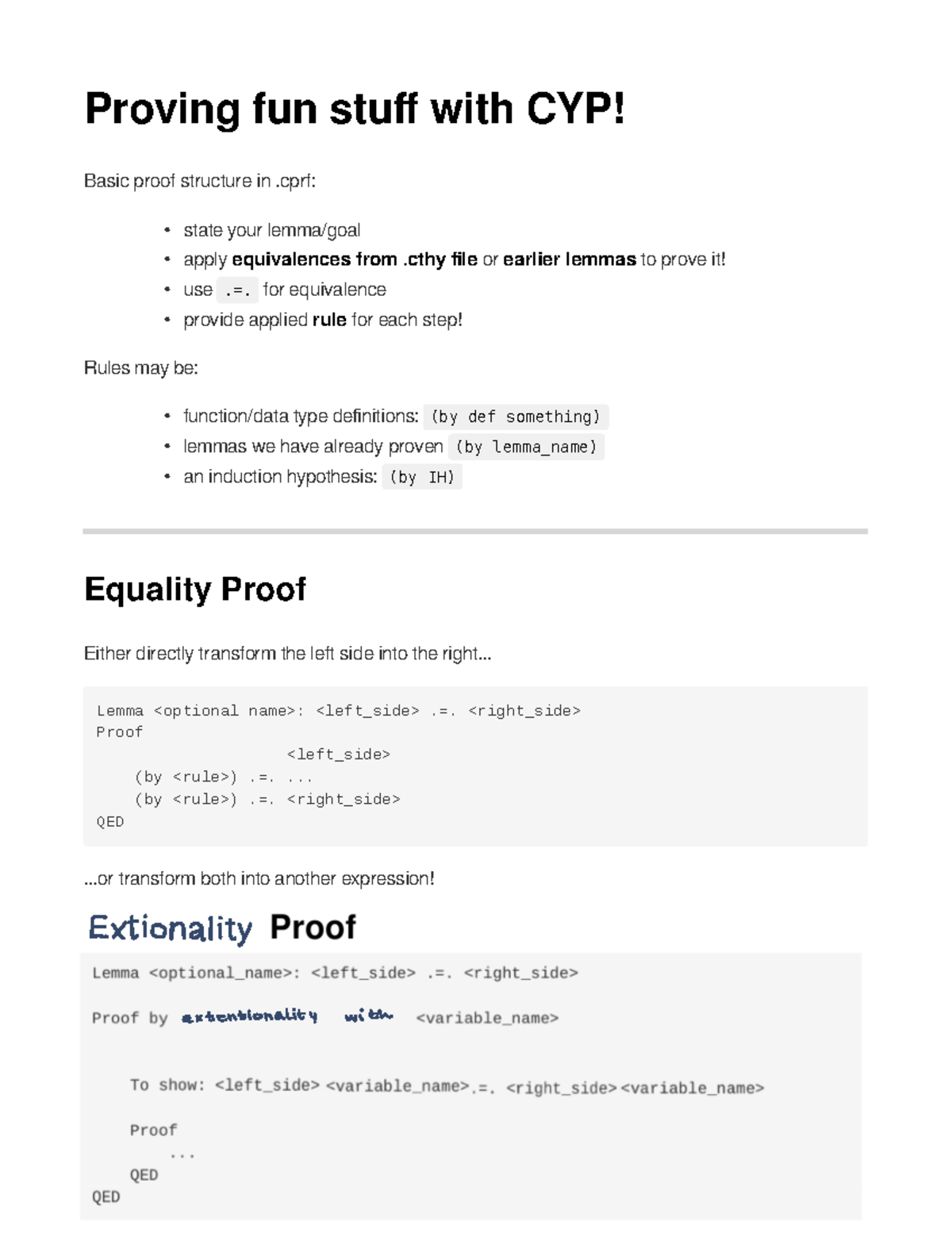 Functional programming cheat sheet - Proving fun stu with CYP! Basic ...