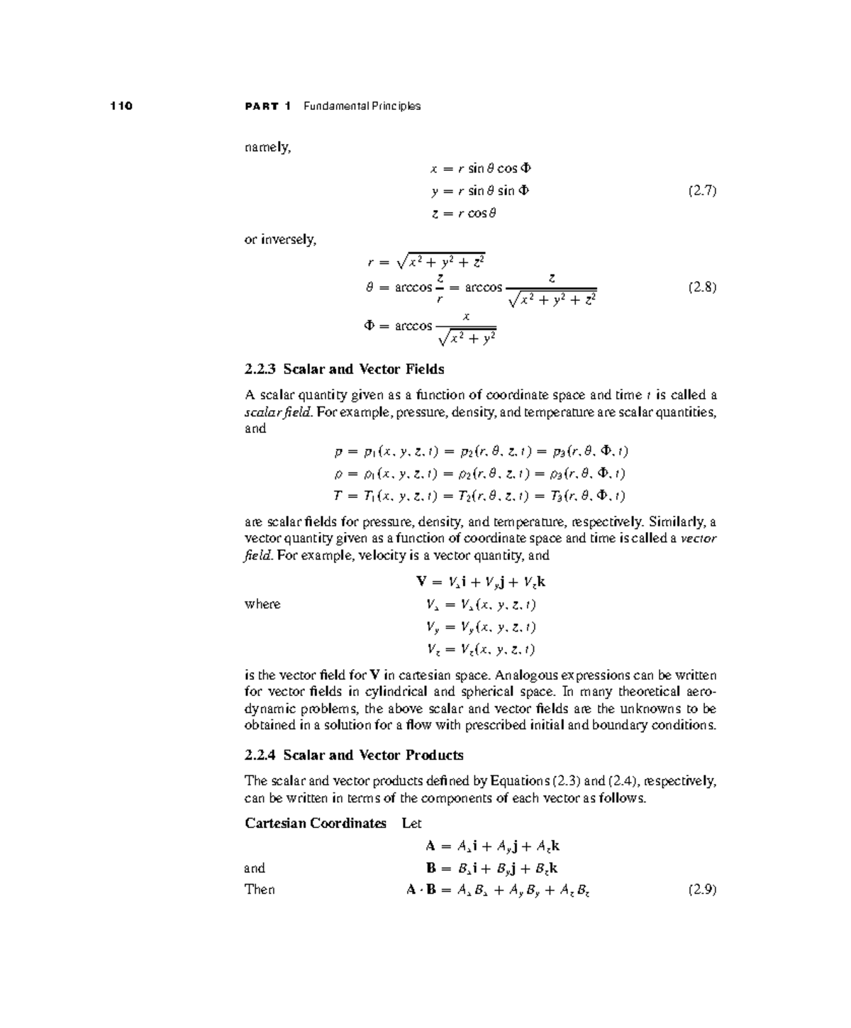 Fundamentals of Aerodynamics (110) - Scalar and Vector Fields - Studocu