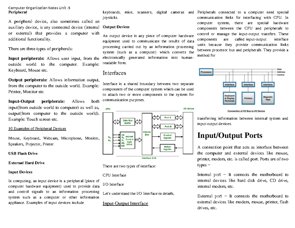 COA-Mod-2 - Notes on Processor Logic Design and Micro-Operations - Studocu