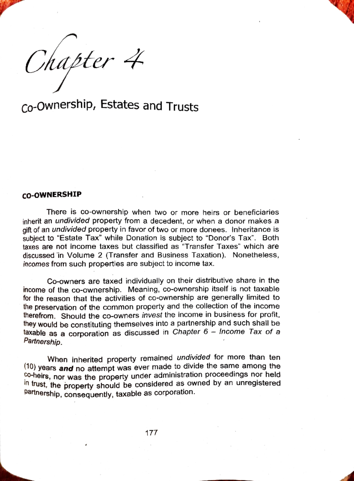 Chapter 4 - Income Taxation: Co-Ownership, Estates, and Trusts Insights ...