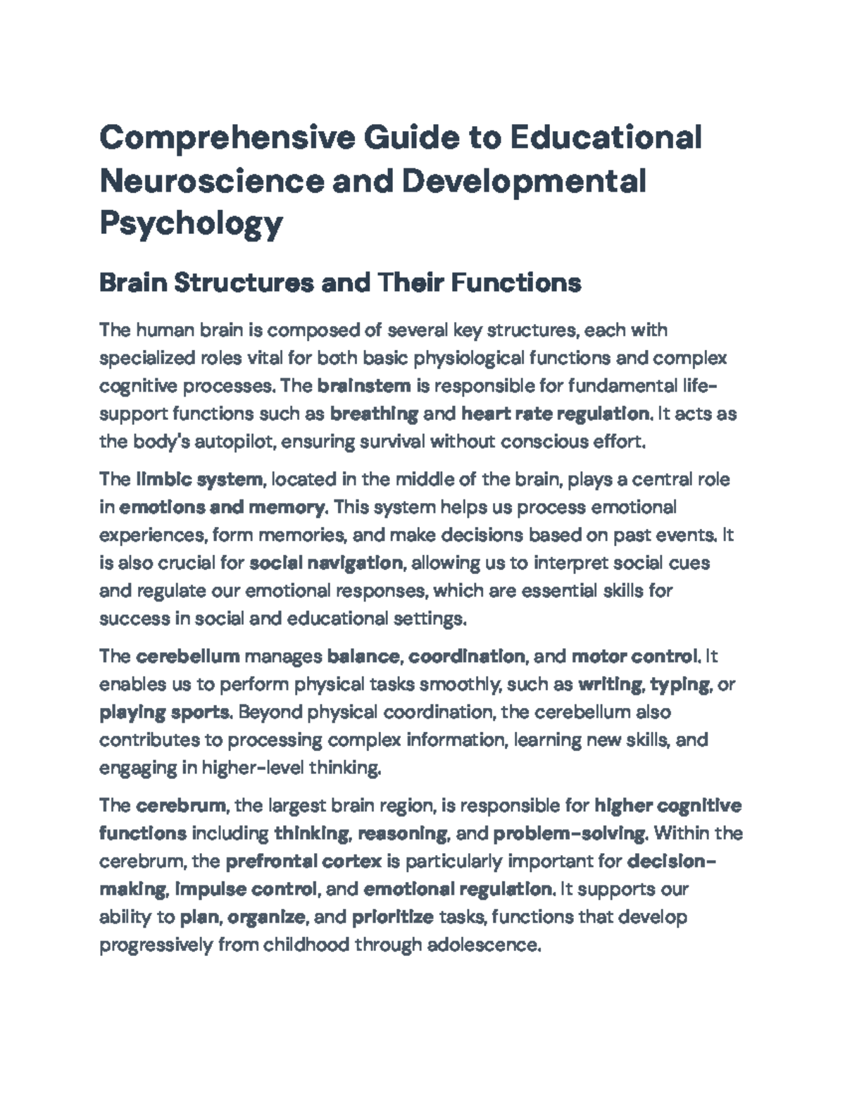 Comprehensive Guide to Educational Neuroscience & Learning Theories ...
