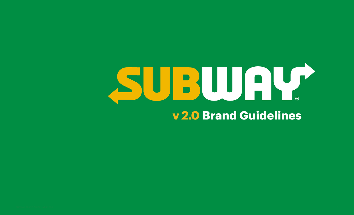 Subway Brand Guidelines v2: Key Elements & Visual Identity - Studocu