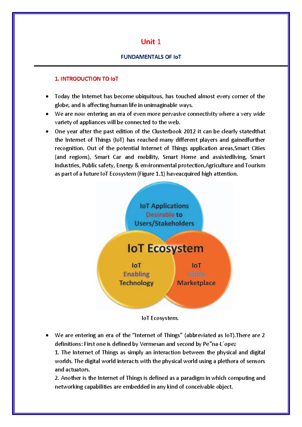 IoT 101: Comprehensive Notes on the Fundamentals of Internet of Things ...
