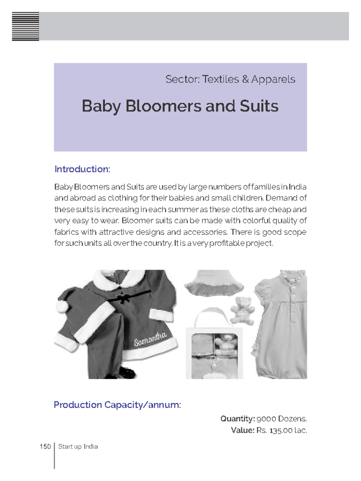 Textile Project Report: Ba Bloomers & Suits Production Overview - Studocu